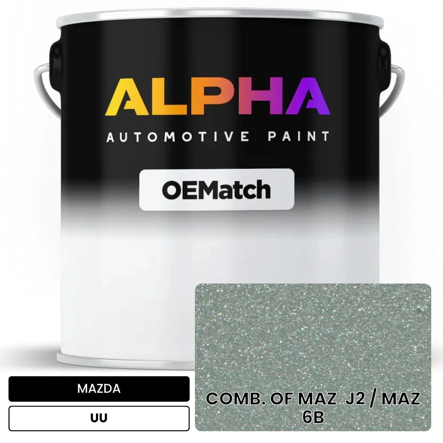 MAZDA COMB. OF MAZ  J2 / MAZ  6B UU OEMatch Basecoat