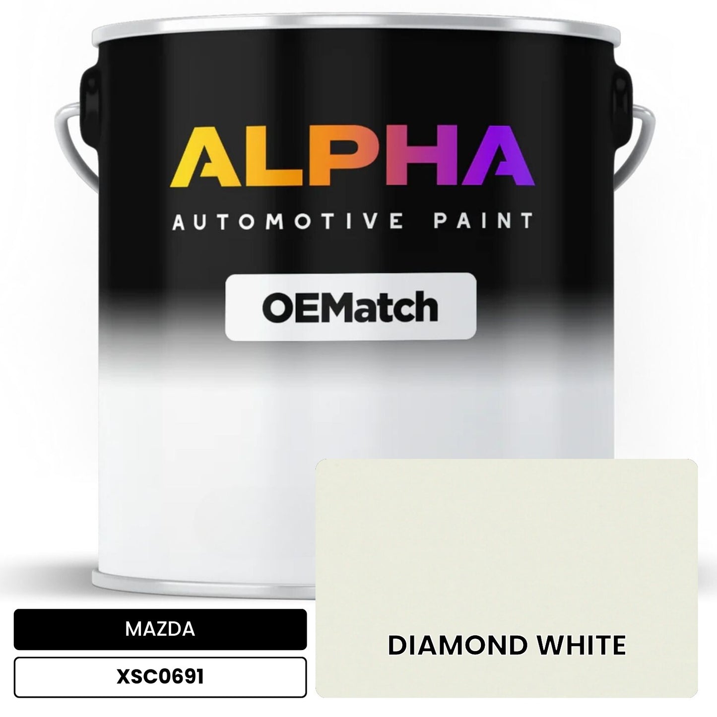 MAZDA DIAMOND WHITE XSC0691 OEMatch Basecoat