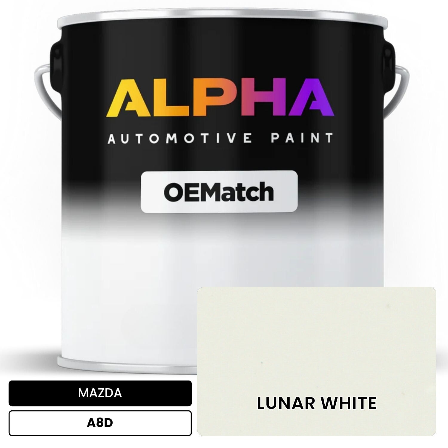 MAZDA LUNAR WHITE A8D OEMatch Basecoat