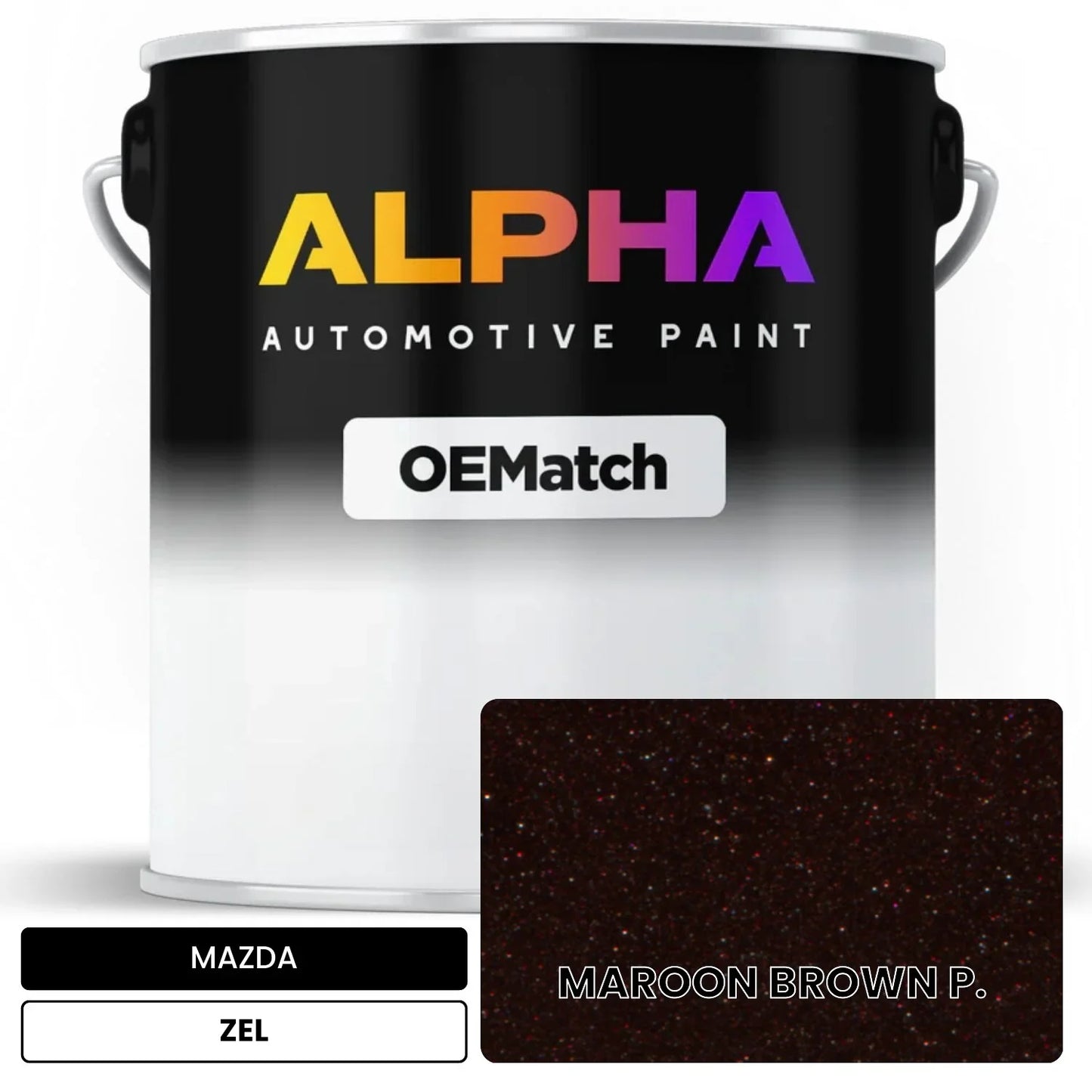 MAZDA MAROON BROWN P. ZEL OEMatch Basecoat