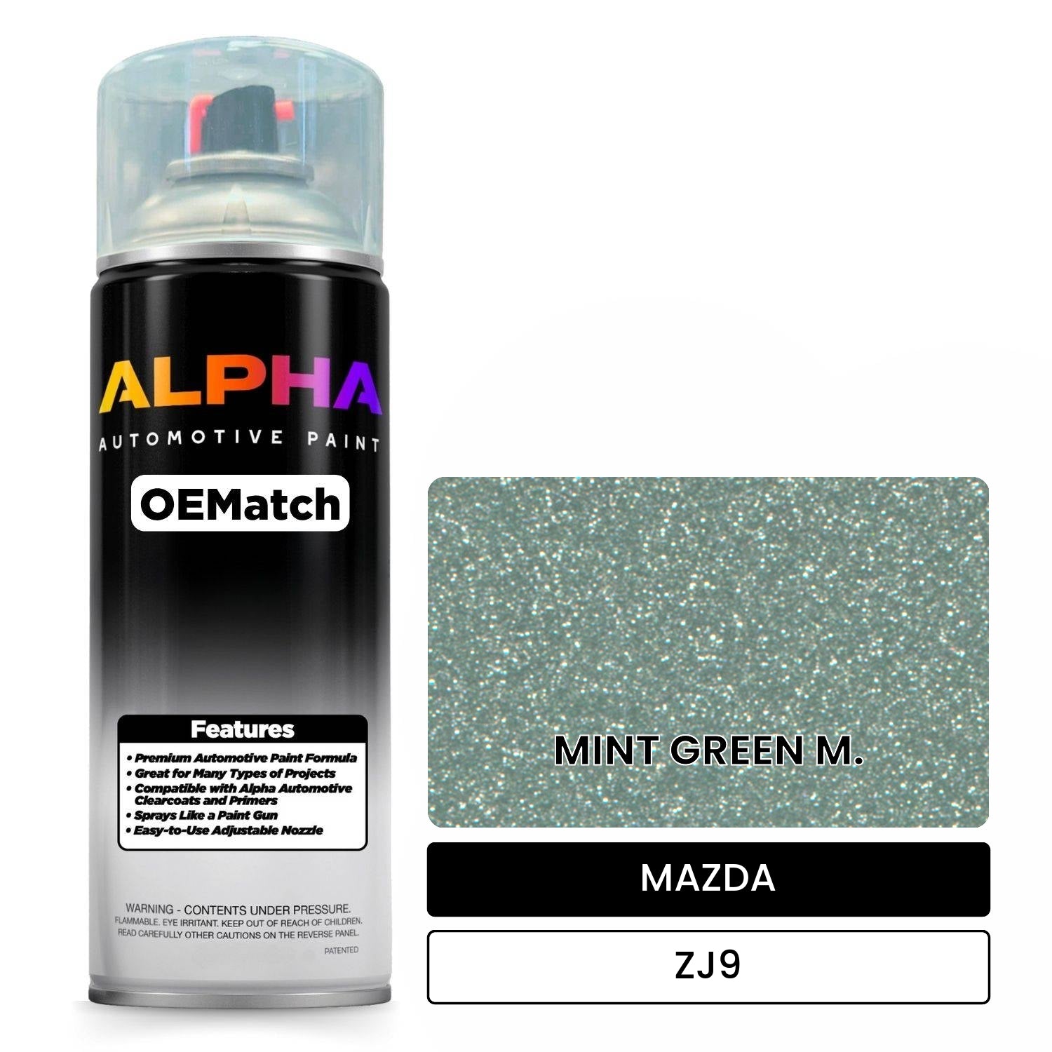 MAZDA MINT GREEN M. ZJ9 OEMatch Spraycan