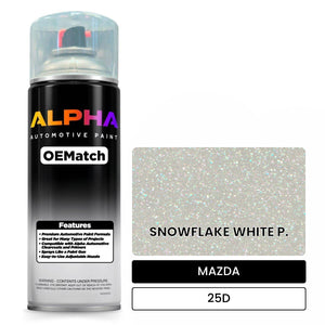 MAZDA SNOWFLAKE WHITE P. 25D | OEMatch Automotive Spraycan