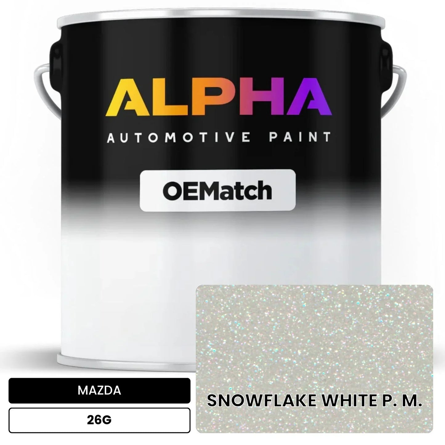 MAZDA SNOWFLAKE WHITE P. M. 26G OEMatch Basecoat