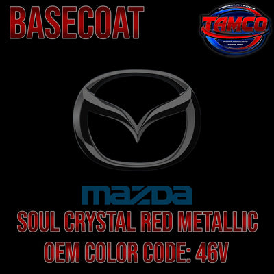 Mazda Soul Crystal Red Metallic | 46V | 2017-2023 | OEM Tri-Stage Basecoat - The Spray Source - Tamco Paint Manufacturing
