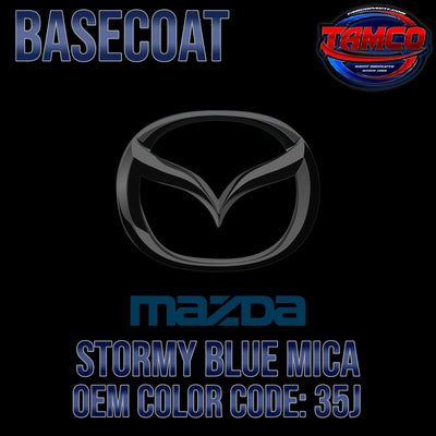 Mazda Stormy Blue Mica | 35J | 2007-2016 | OEM Basecoat - The Spray Source - Tamco Paint Manufacturing