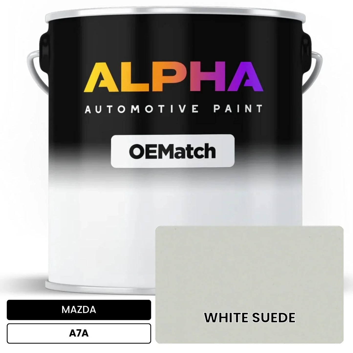 MAZDA WHITE SUEDE A7A OEMatch Basecoat