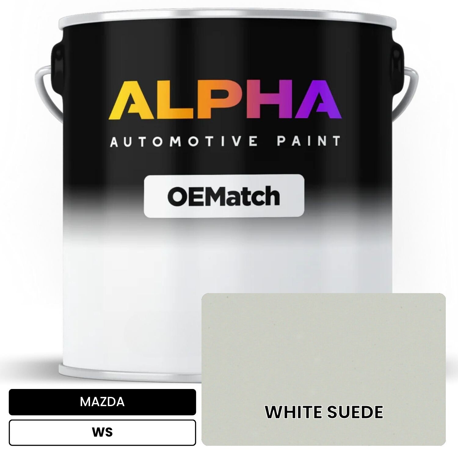 MAZDA WHITE SUEDE WS OEMatch Basecoat