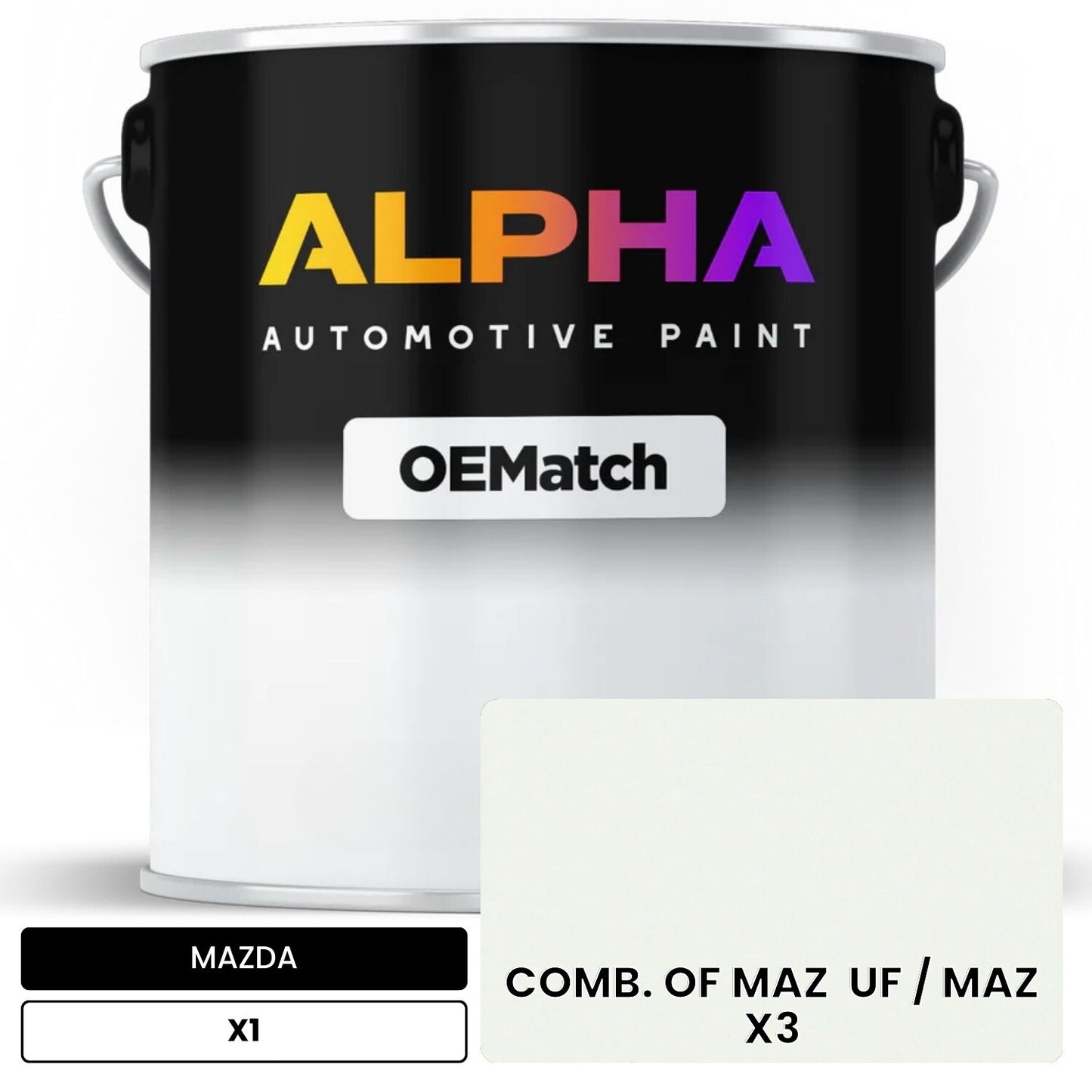 MAZDA COMB. OF MAZ  UF / MAZ  X3 X1 OEMatch Basecoat