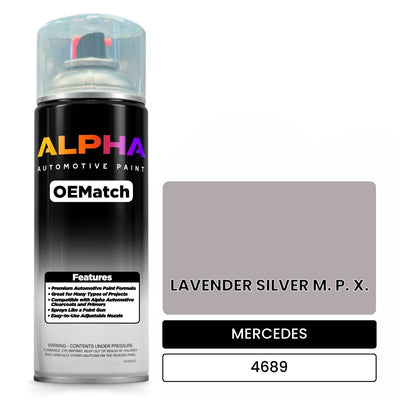 MERCEDES LAVENDER SILVER M. P. X. 4689 | OEMatch Automotive Spraycan