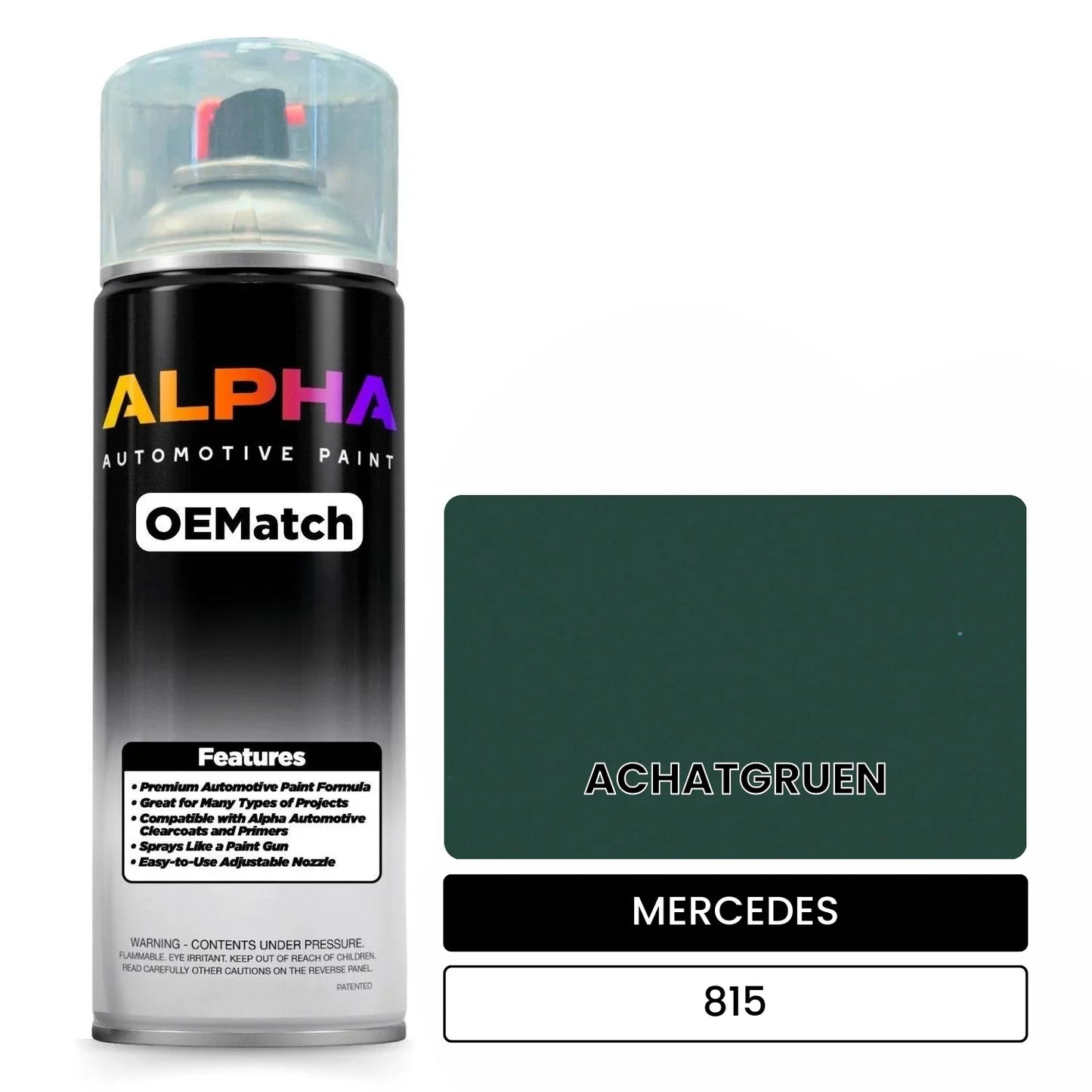 MERCEDES Agate Green 815 OEMatch Spraycan