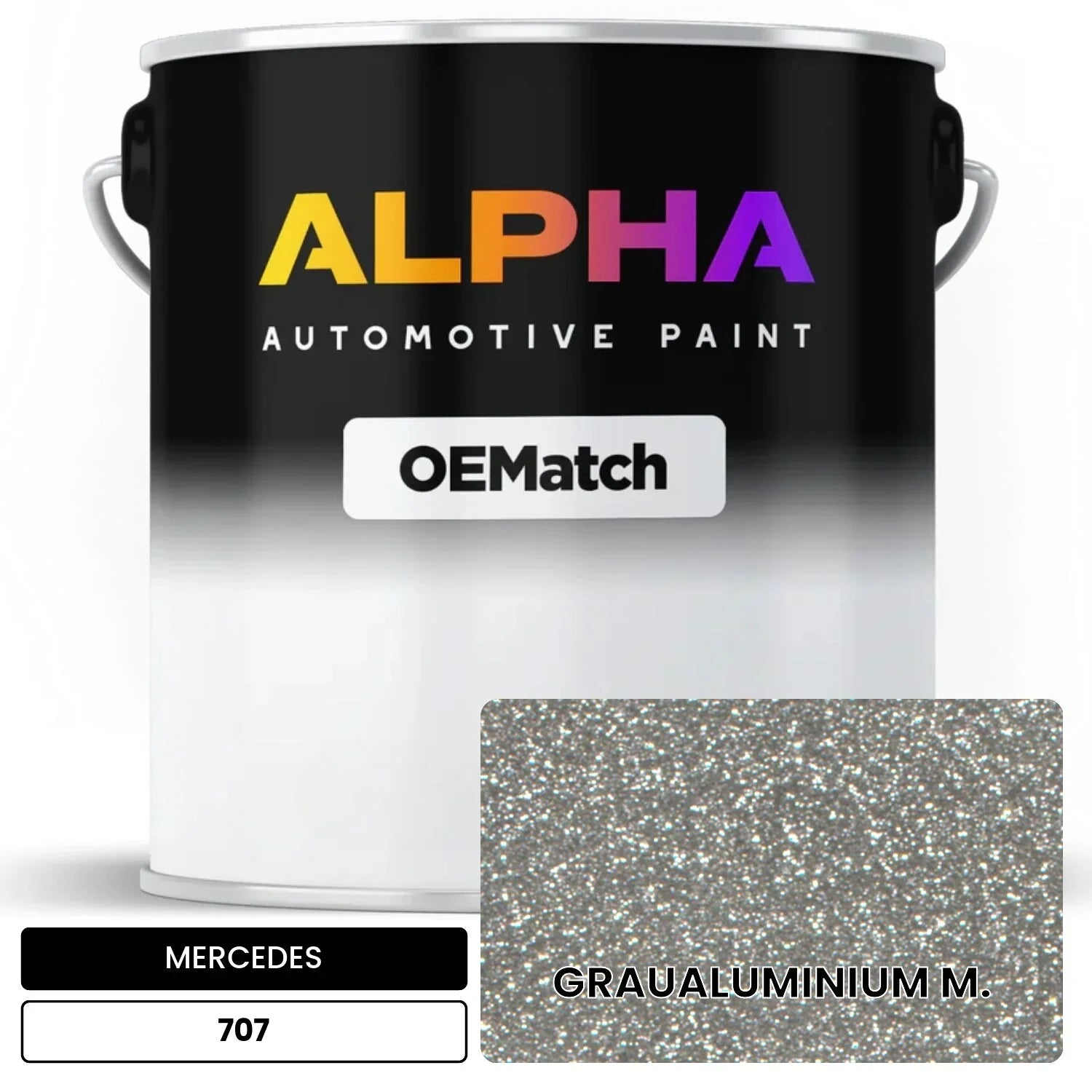 MERCEDES Alubeam Silver 707 OEMatch Basecoat