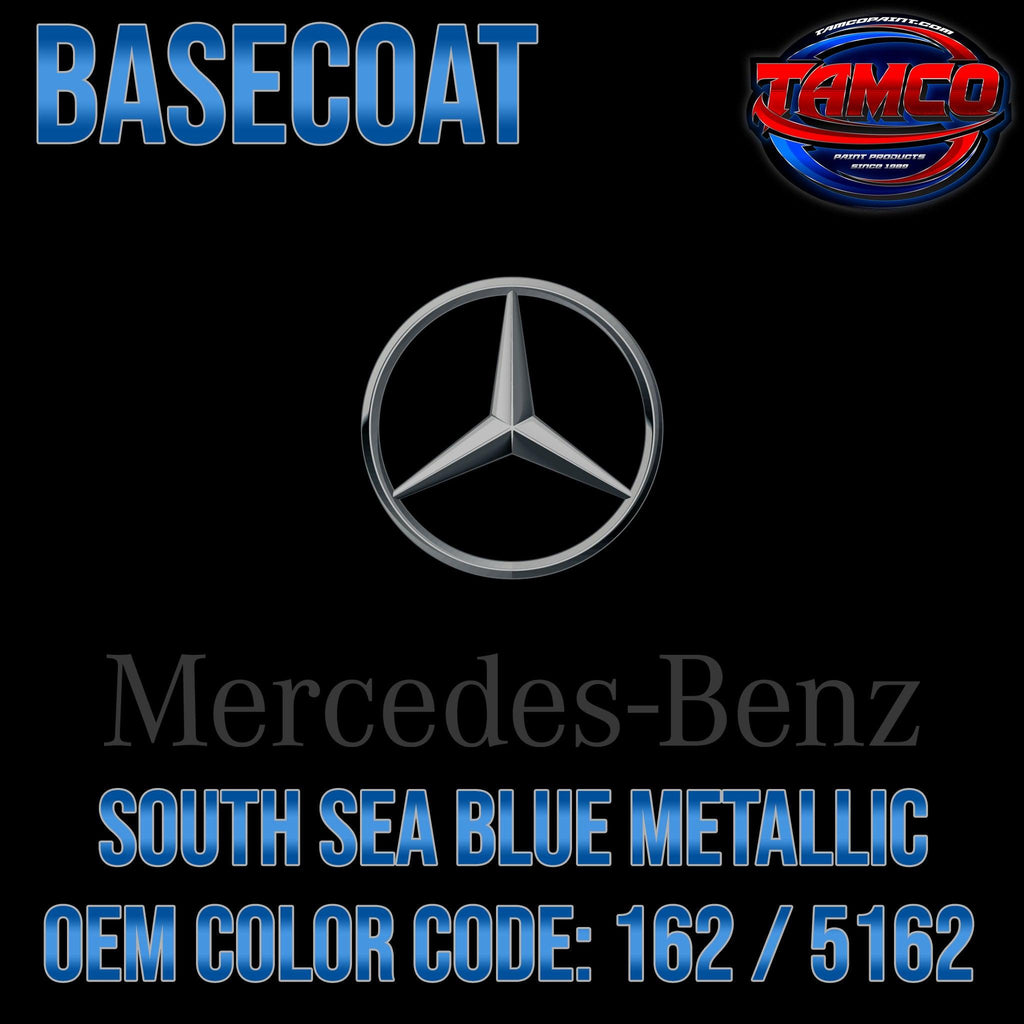 Mercedes Benz South Sea Blue Metallic | 162 / 5162 | 2014-2022 | OEM Basecoat - The Spray Source - Tamco Paint Manufacturing