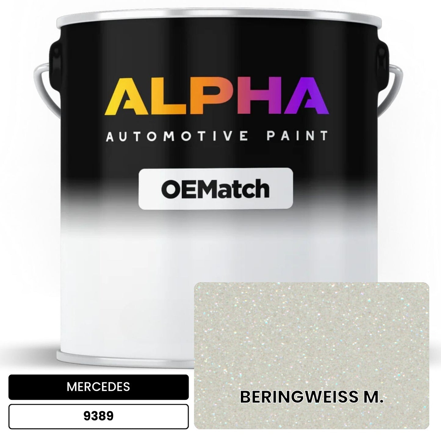MERCEDES Bering White 9389 OEMatch Basecoat