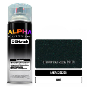 MERCEDES Black 891 | OEMatch Automotive Spraycan