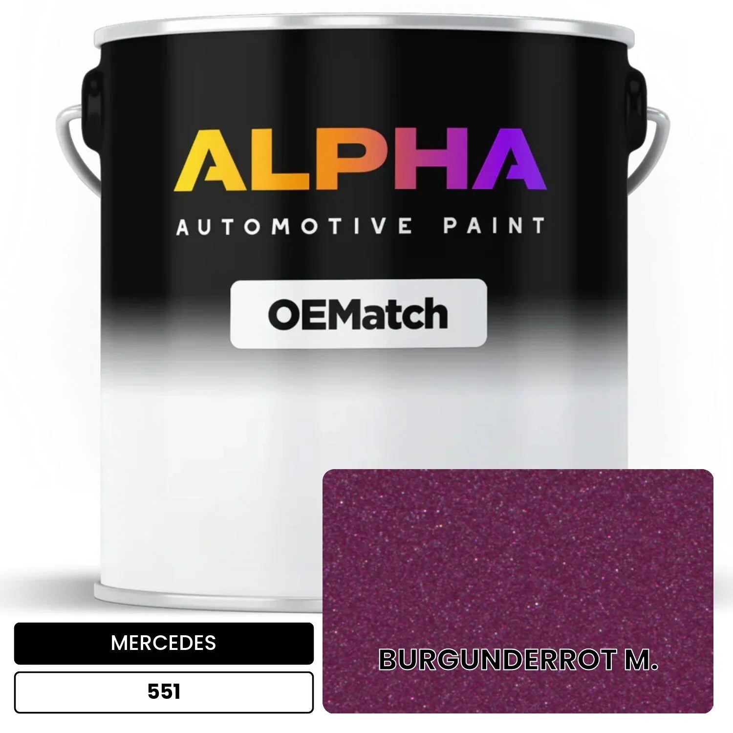 MERCEDES Burgundy Red 551 OEMatch Basecoat