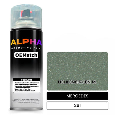 MERCEDES Carnation Green Metallic 261 | OEMatch Automotive Spraycan