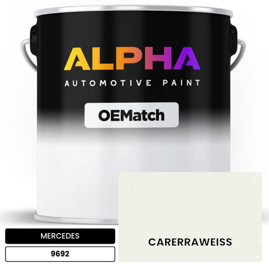 MERCEDES Carrera White 9692 OEMatch Basecoat