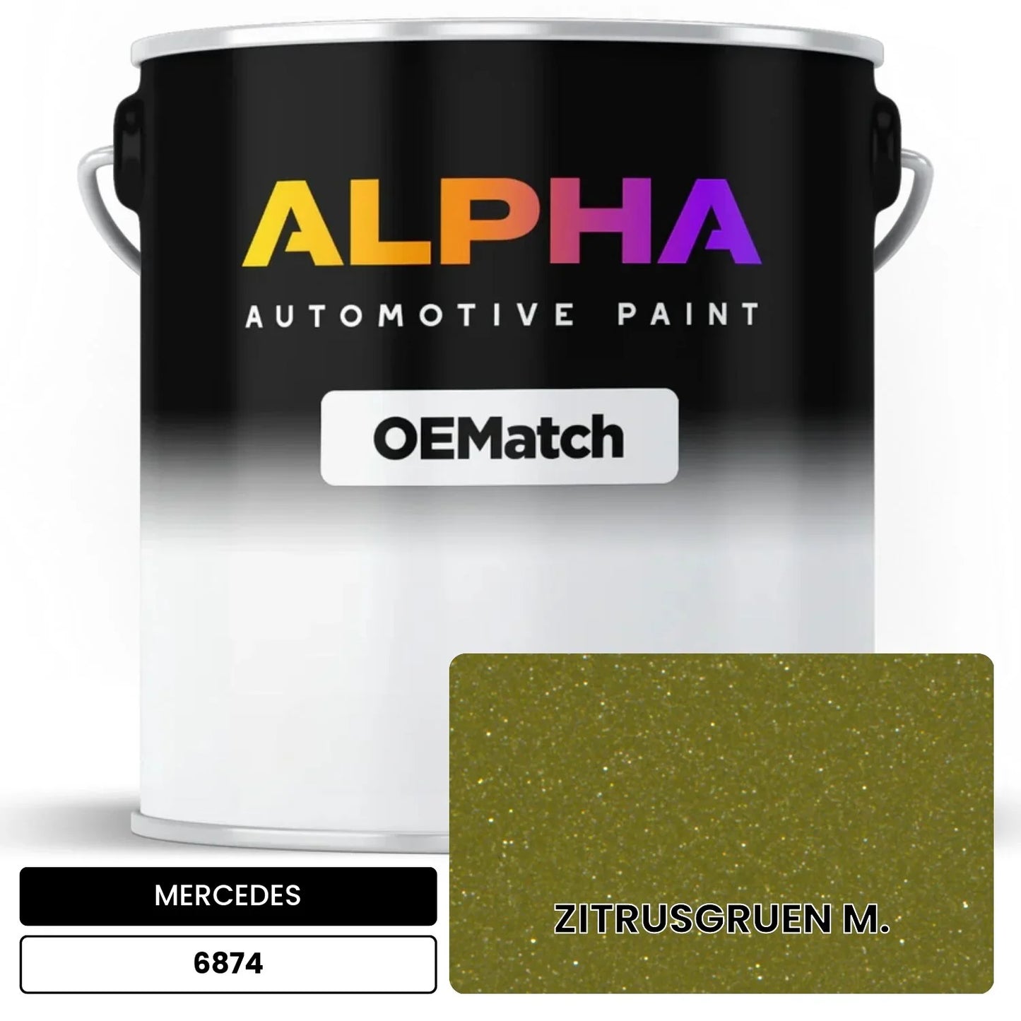 MERCEDES Citrus Green 6874 OEMatch Basecoat