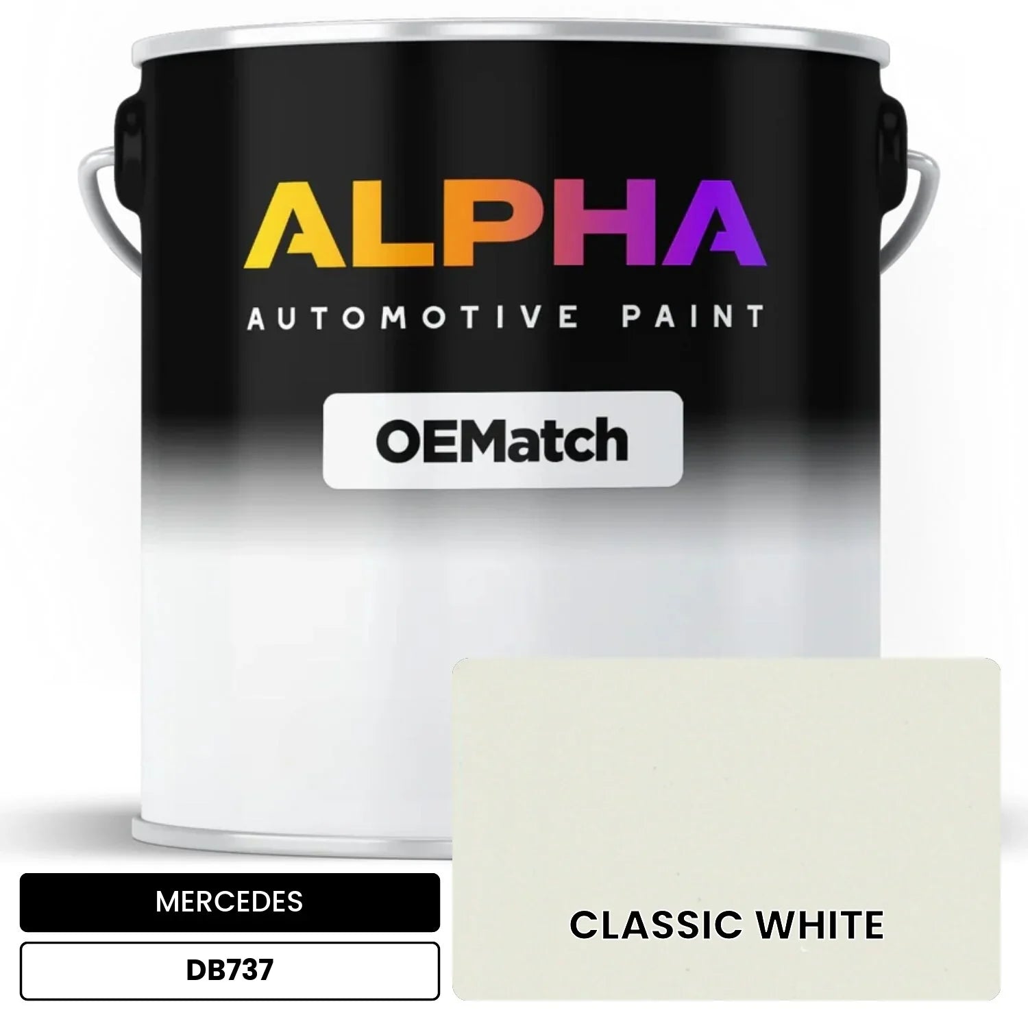 MERCEDES Classic White DB737 OEMatch Basecoat