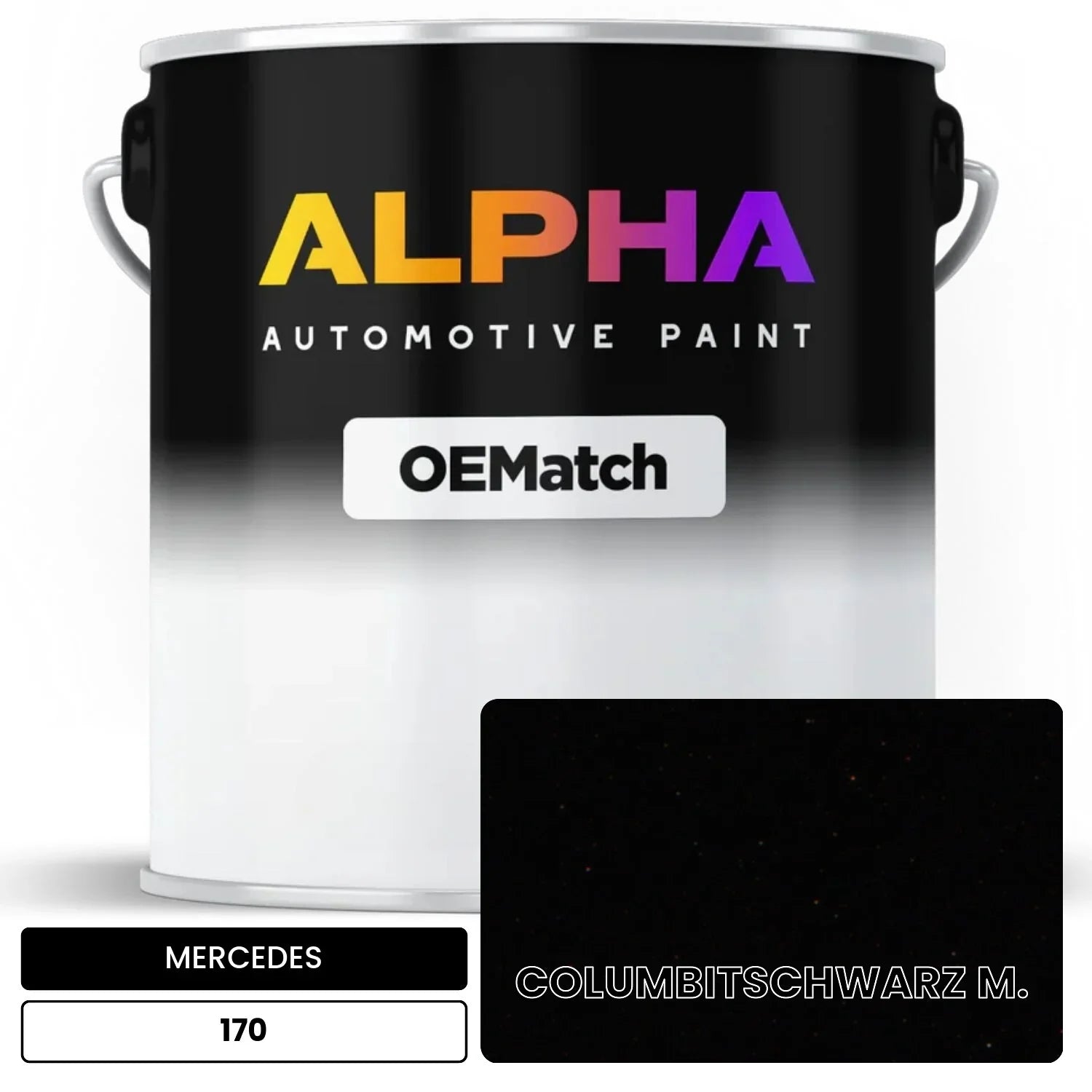 MERCEDES Columbite Black Metallic 170 OEMatch Basecoat