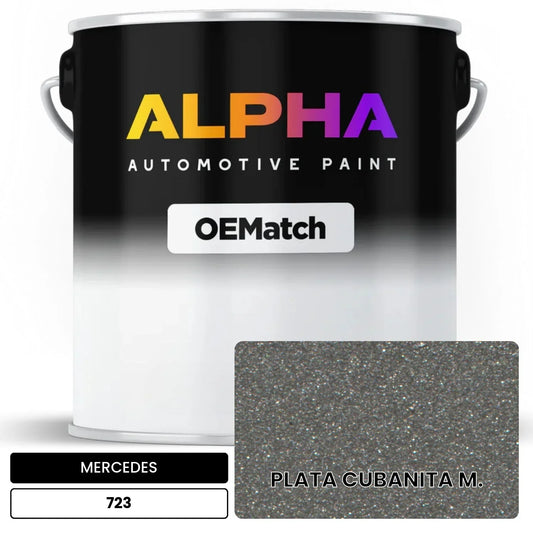 MERCEDES Cuban Silver 723 OEMatch Basecoat