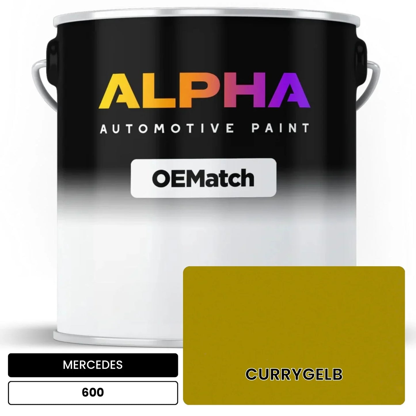 MERCEDES Curry Yellow 600 OEMatch Basecoat