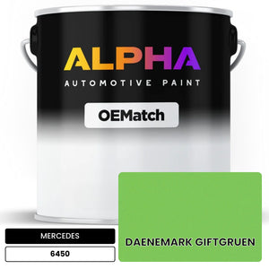 MERCEDES Dänemark Giftgrün 6450 | OEMatch Automotive Basecoat