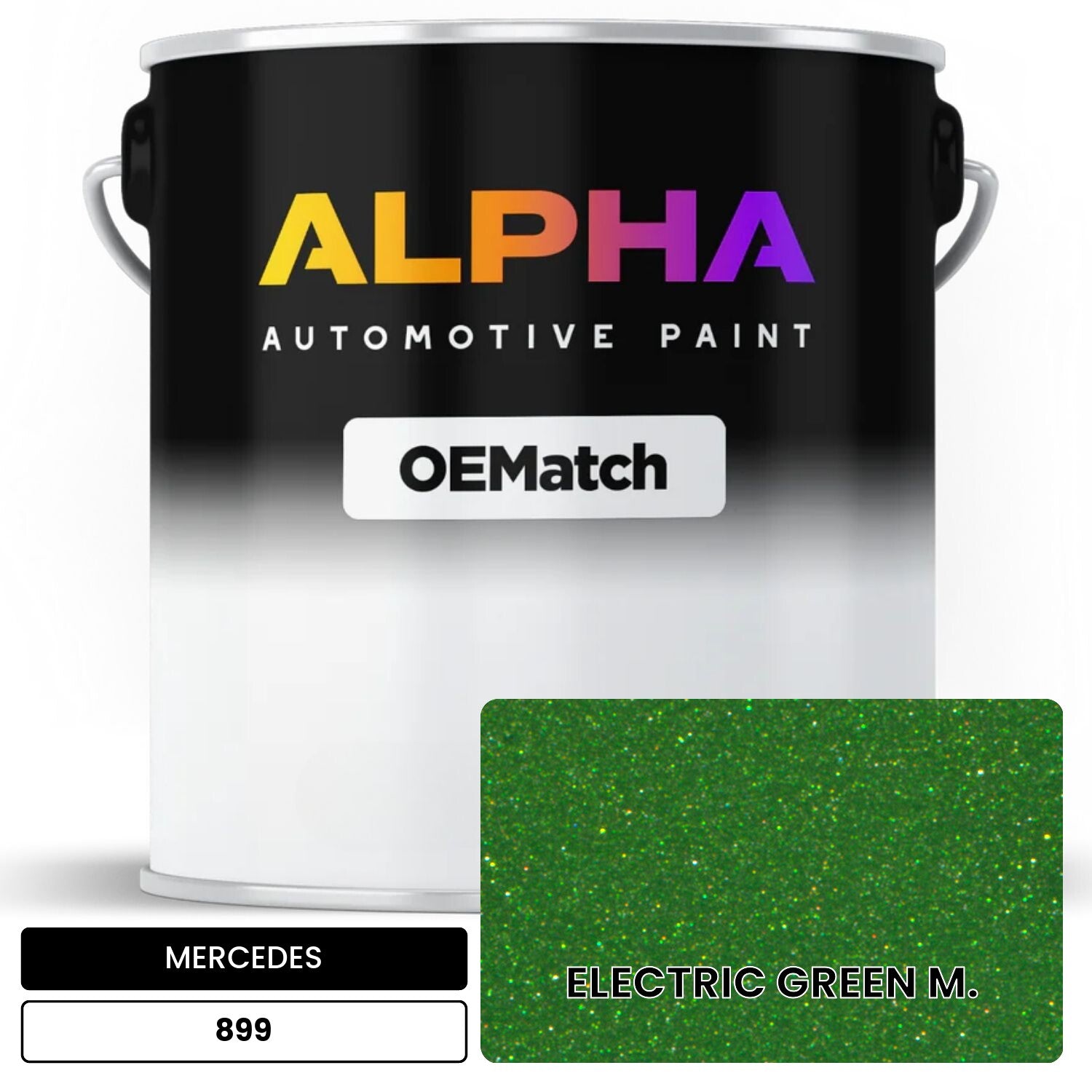 MERCEDES Electric Green 899 OEMatch Basecoat