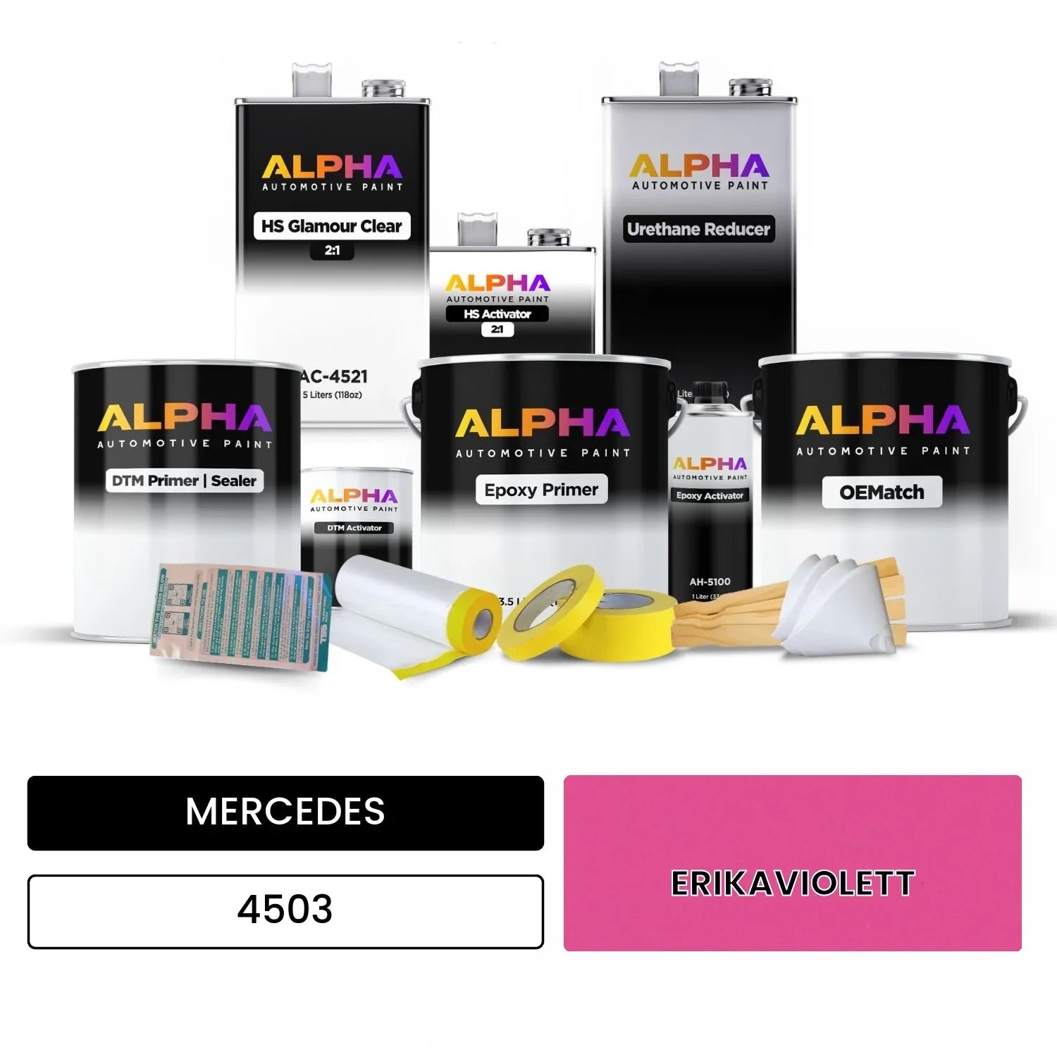 MERCEDES Erika Violet 4503 OEMatch Vehicle Paint Kit