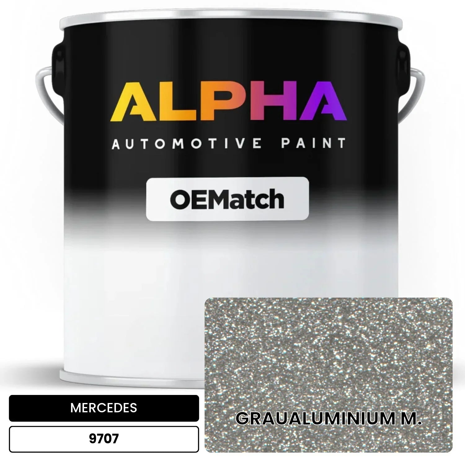 MERCEDES Granite Grey 9707 OEMatch Basecoat