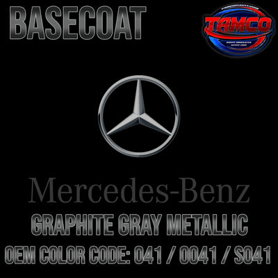 Mercedes Graphite Gray Metallic | 041 / 0041 / S041 | 2003-2022 | OEM Basecoat - The Spray Source - Tamco Paint Manufacturing