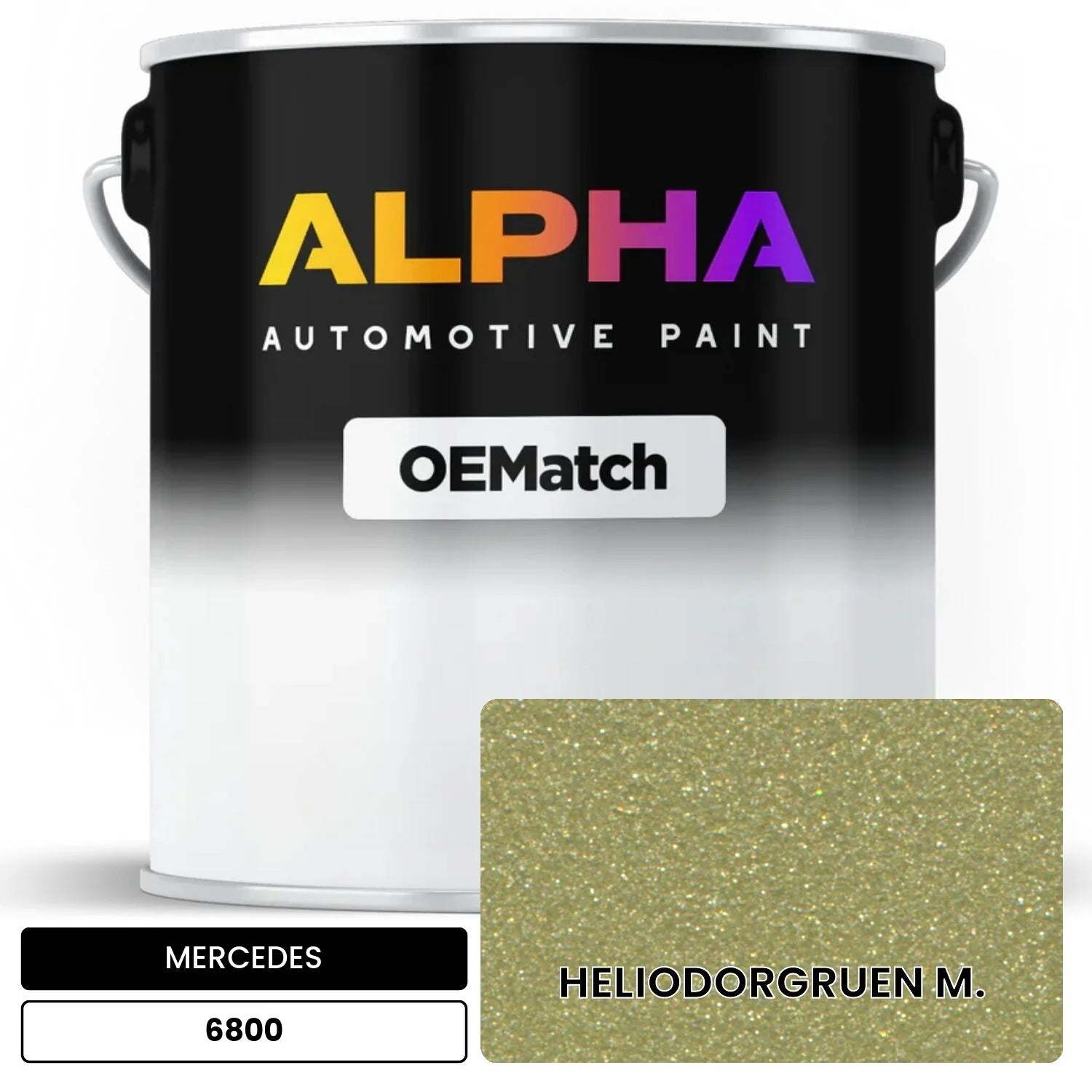 MERCEDES Heliodor Green Metallic 6800 OEMatch Basecoat