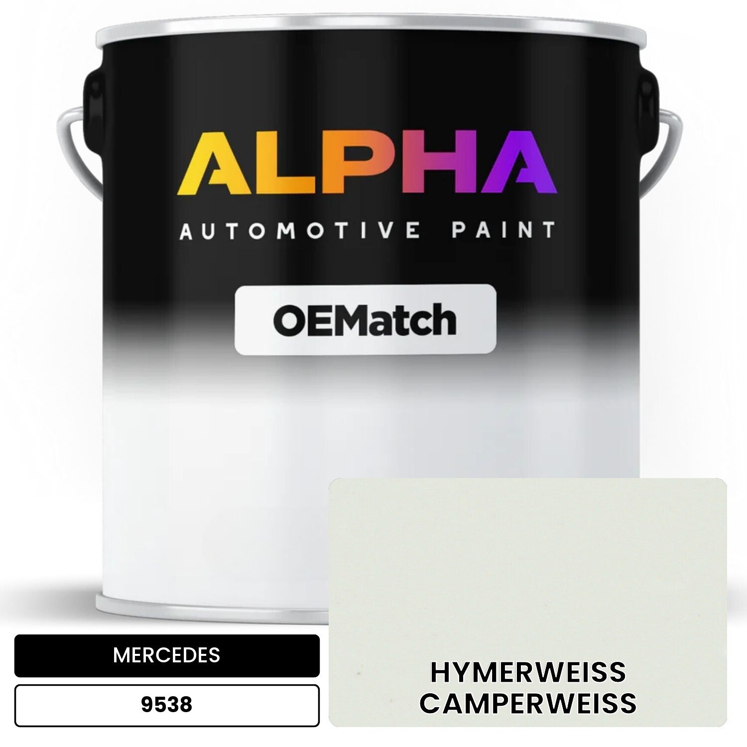 MERCEDES Hymer White 9538 OEMatch Basecoat