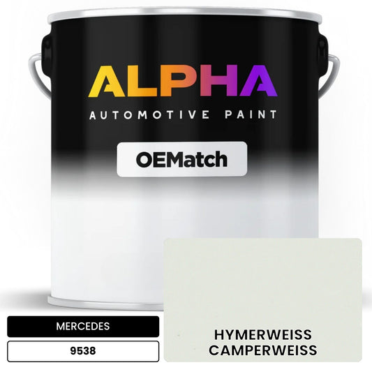 MERCEDES Hymer White 9538 OEMatch Basecoat