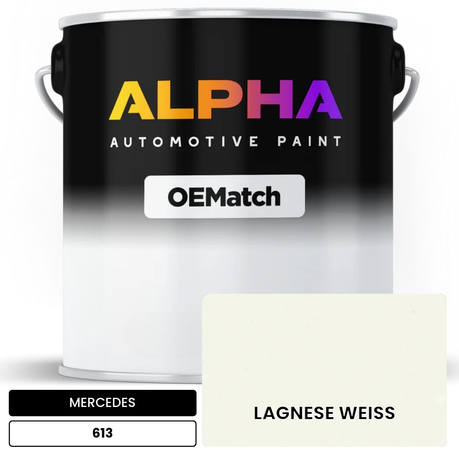 MERCEDES Lagnese White 613 OEMatch Basecoat