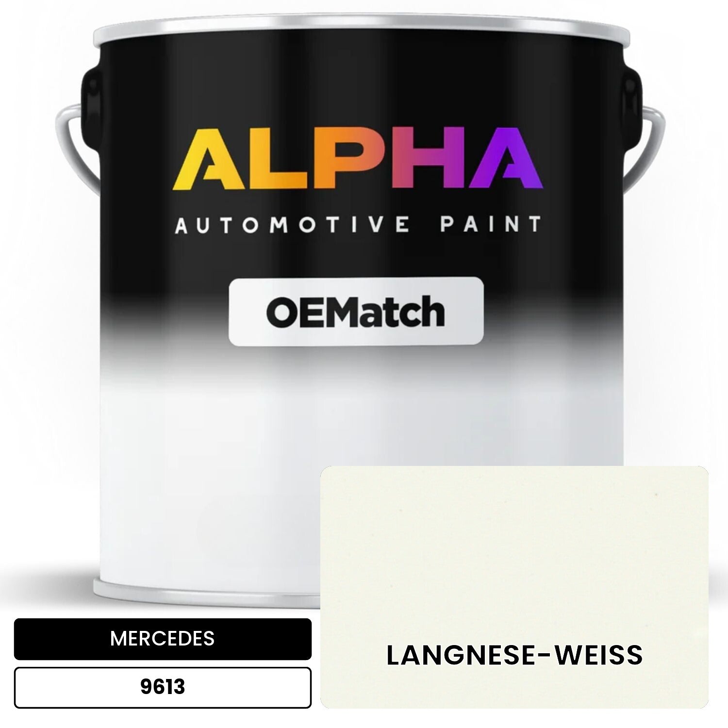 MERCEDES Langnese White 9613 OEMatch Basecoat