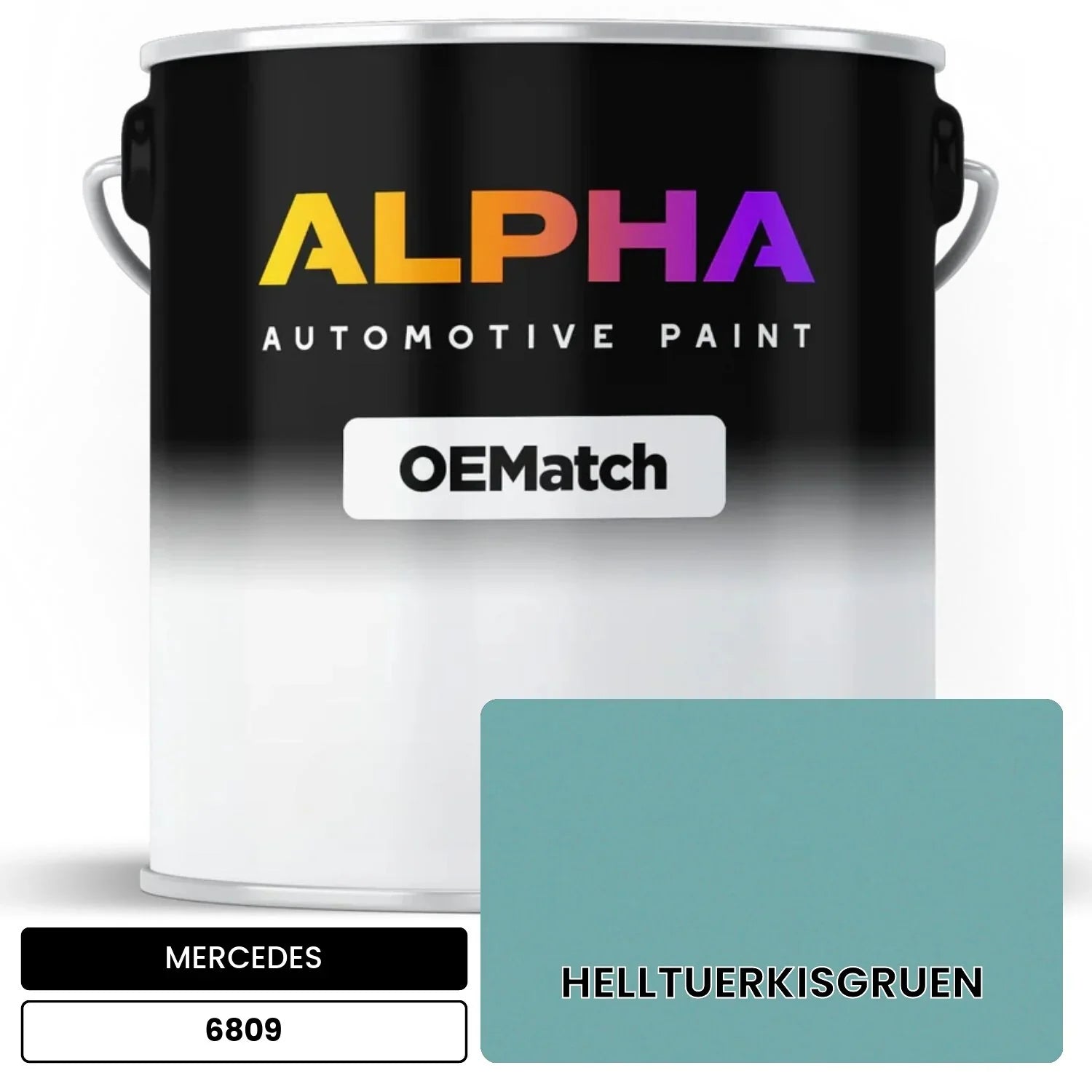 MERCEDES Light Turquoise Green 6809 OEMatch Basecoat