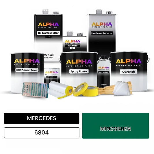 MERCEDES Mint Green 6804 OEMatch Vehicle Paint Kit