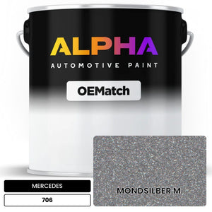 MERCEDES Mondsilber Metallic 706 | OEMatch Automotive Basecoat