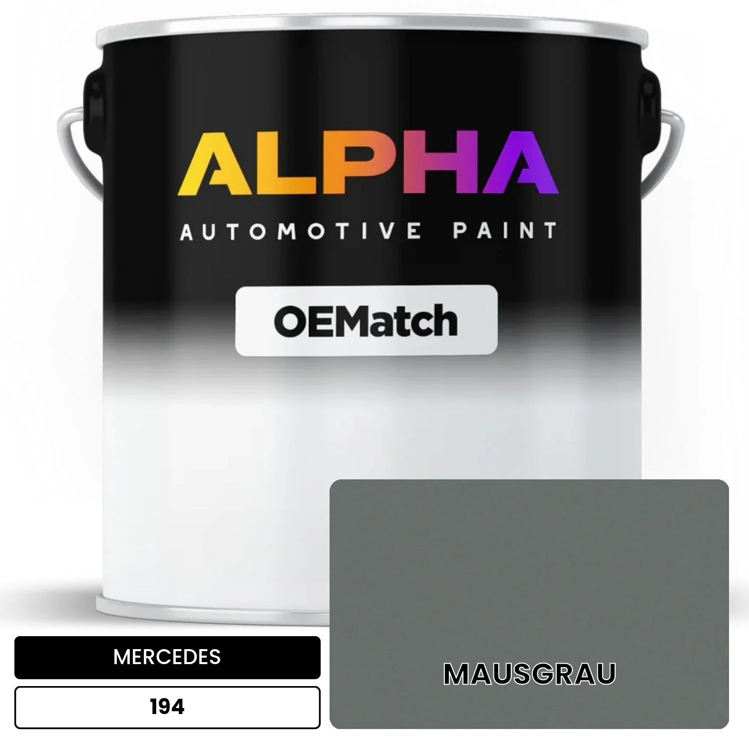 MERCEDES Mouse Gray 194 OEMatch Basecoat