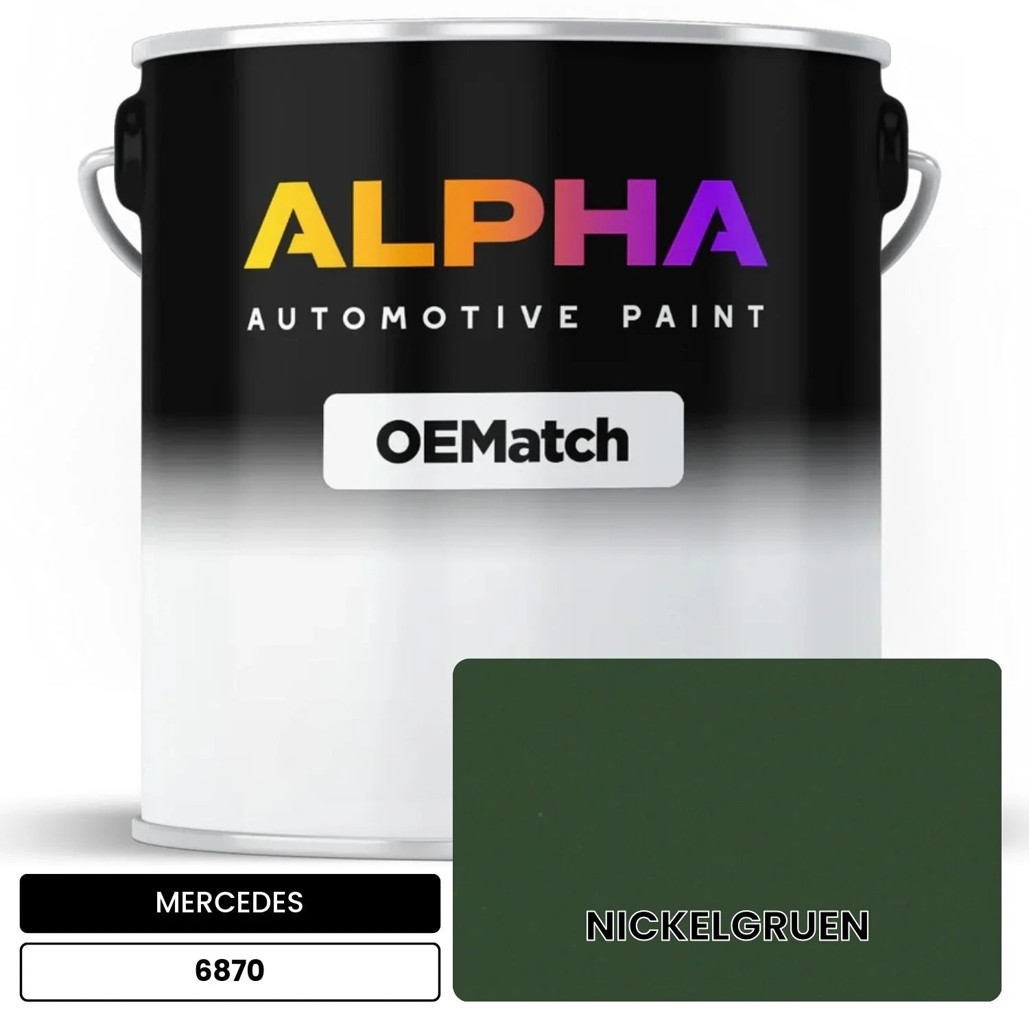 MERCEDES Nickel Green 6870 OEMatch Basecoat