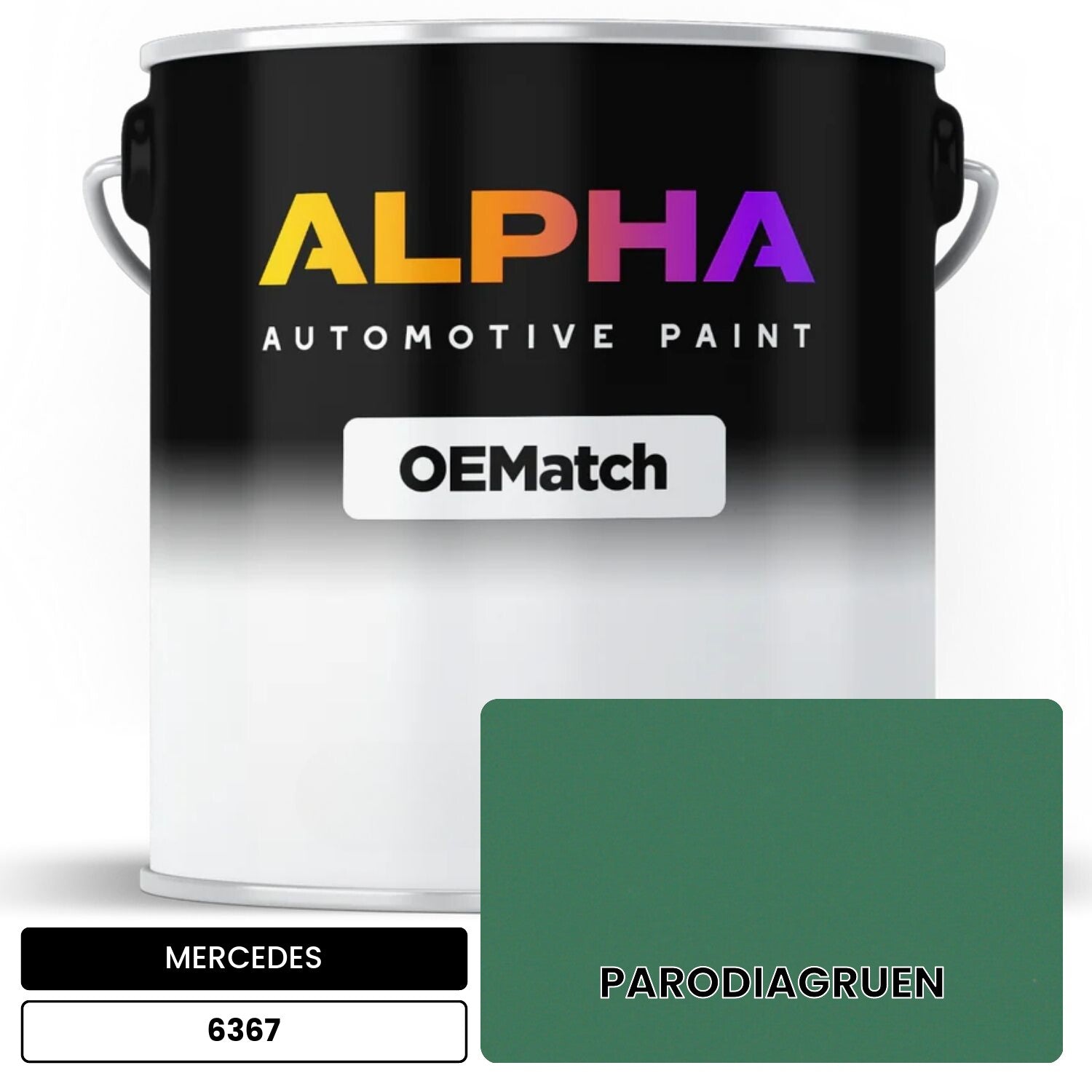 MERCEDES Parodia Green 6367 OEMatch Basecoat