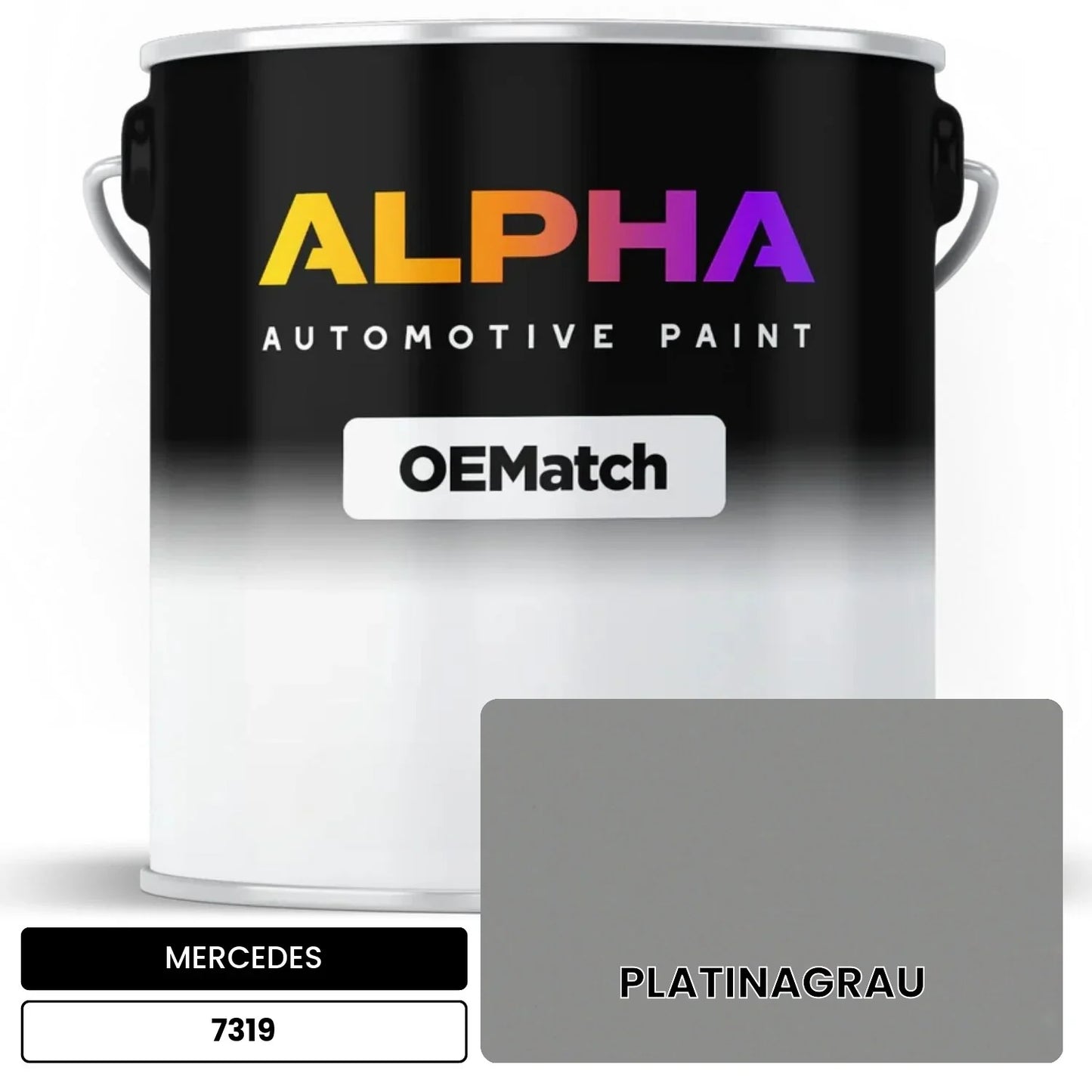 MERCEDES Plaatinum Gray 7319 OEMatch Basecoat