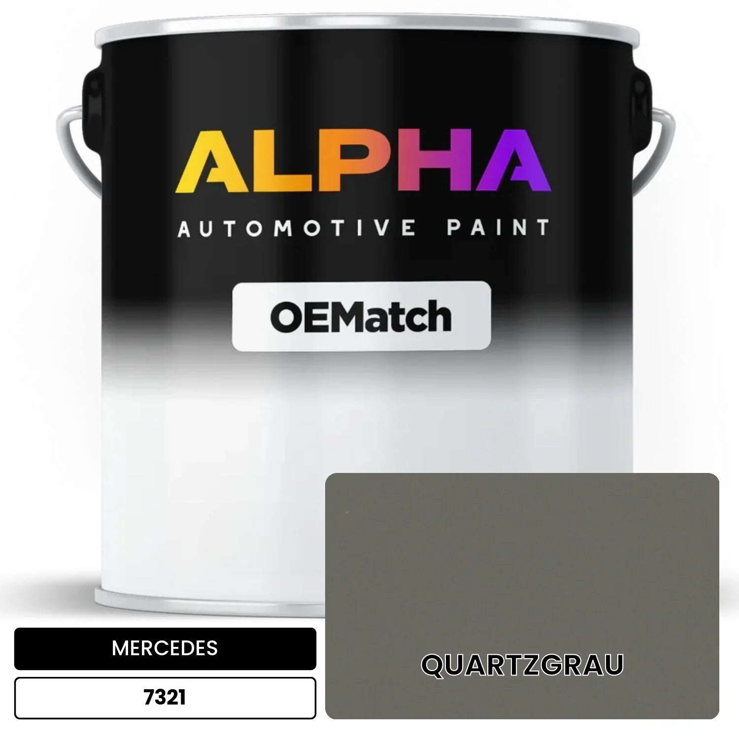 MERCEDES Quartz Gray 7321 OEMatch Basecoat