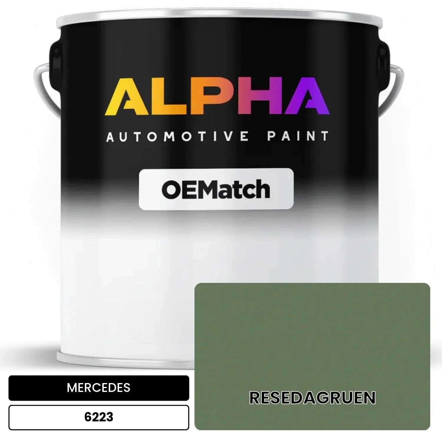 MERCEDES Reseda Green 6223 OEMatch Basecoat
