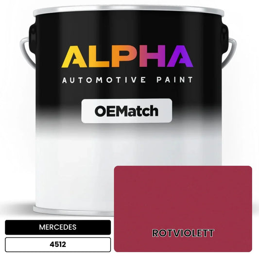 MERCEDES Rotviolett 4512 OEMatch Basecoat