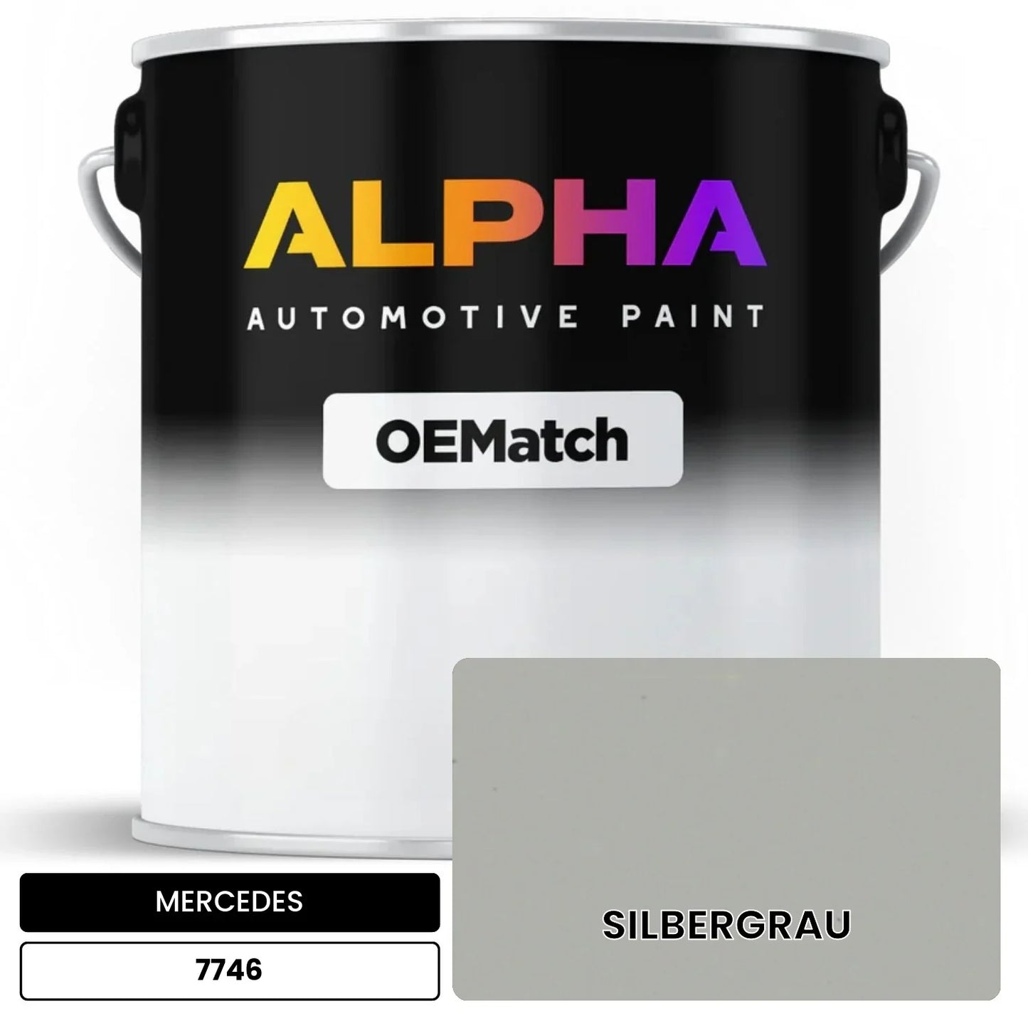 MERCEDES Silver Gray 7746 OEMatch Basecoat