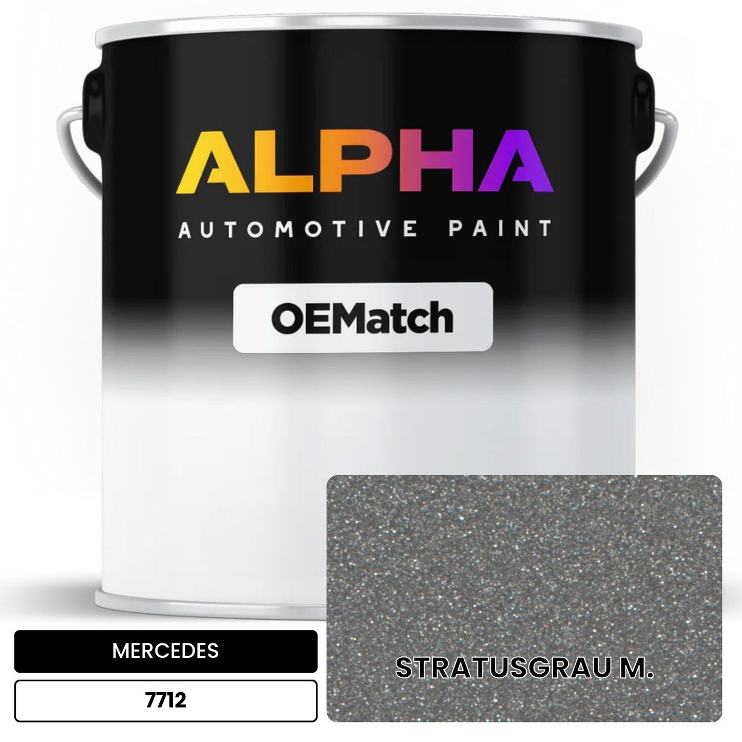 MERCEDES Stratus Gray 7712 OEMatch Basecoat