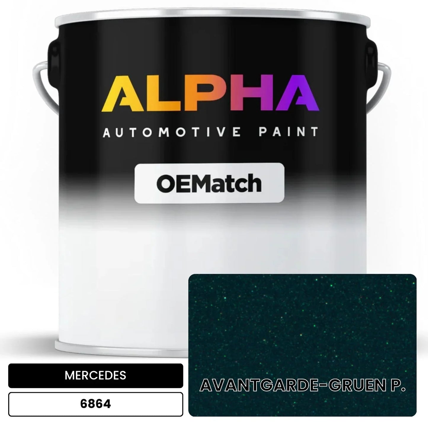 MERCEDES Tourmaline Green 6864 OEMatch Basecoat