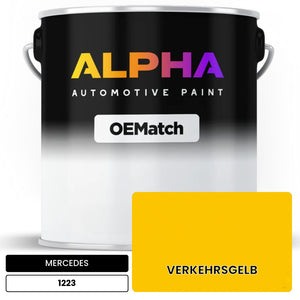 MERCEDES Traffic Yellow 1223 | OEMatch Automotive Basecoat
